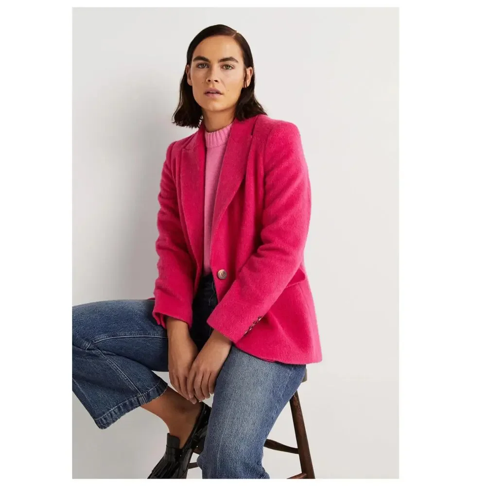 BODEN Drawn Wool Blazer Size US/12 - Picture 3 of 16